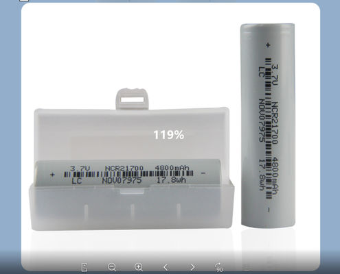 21*70mm রিচার্জেবল টর্চলাইট ব্যাটারি 21700 3.7 V Li Ion ব্যাটারি 4800mah