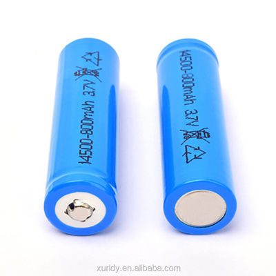 রিচার্জেবল 14500 Lifepo4 3.2 V 600mah ব্যাটারি 800times সাইকেল লাইফ