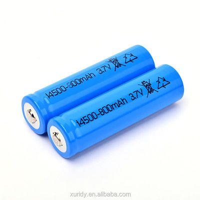 রিচার্জেবল 14500 Lifepo4 3.2 V 600mah ব্যাটারি 800times সাইকেল লাইফ