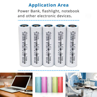 উচ্চ ক্ষমতা 3.7V 3200mAh INR 18650 লিথিয়াম আয়ন ব্যাটারি নলাকার