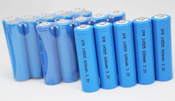 14500 3.2V600mah লিথিয়াম LiFePO4 ব্যাটারি