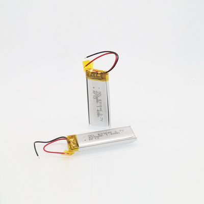 RoHS অনুমোদন 602040P 3.7 V 400mah রিচার্জেবল ব্যাটারি উচ্চ ডিসচার্জ রেট