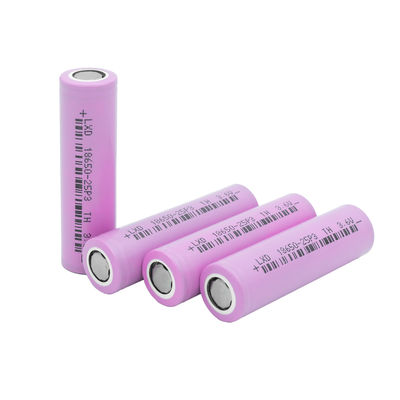3C সর্বোচ্চ 3.6v 2500mah 18650 লিথিয়াম আয়ন ব্যাটারি লিথিয়াম নলাকার কোষ